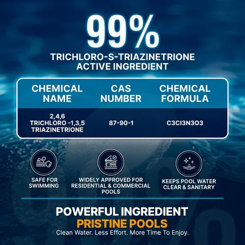 Vista 8 de Pool Shark Swimming Pool Chlorine Tablets 3-Inch Chlorine Tablets 20 lbs Slow-Dissolving 90% Active Chlorine Tabs Pool Chemicals for