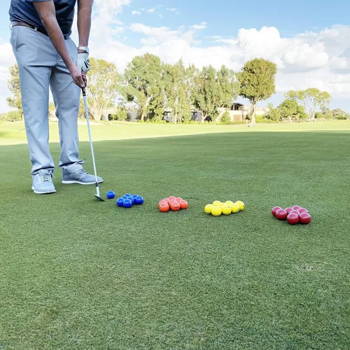 Vista 5 de GoSports - Pelotas de golf multiusos para jugar o practicar – Elige 16 o 32 paquetes con bolsa de mano