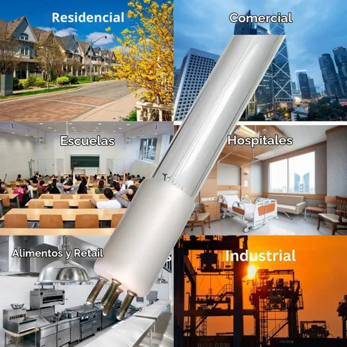 Vista 5 de LSE Lighting Bombilla de repuesto UV-C para Aqua Services ATS4-450 Compatible con SL-8V, EV-8E, DWS-8V, SE-8V Base de cerámica T5 de 4 pines