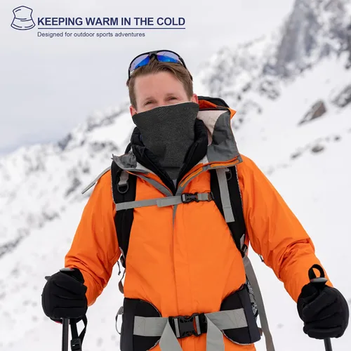 Vista 8 de SUNMECI Máscara de forro polar resistente al viento para el cuello, para clima frío