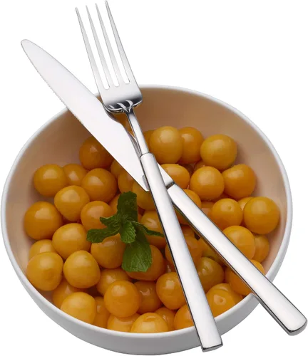 Vista 4 de Towle Living Forged Lucerne - Juego de cubiertos de 20 piezas, servicio para 4, acero inoxidable