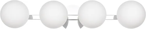Vista 16 de Apliques de pared cromados, aplique de globo moderno de 1 luz, lámpara de pared para dormitorio, baño, sala de estar y pasillo, iluminación
