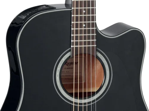 Vista 2 de Takamine GD30CE-BLK Dreadnought Cutaway Guitarra Acústica-Eléctrica, Negro