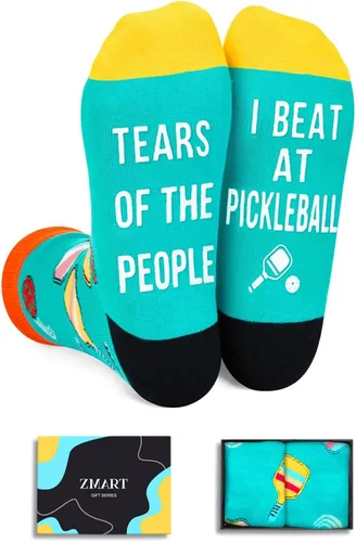 Vista 8 de Zmart Gifts for Sports Lovers - Running Yoga Dance Skater Fishing Gifts, Funny Socks