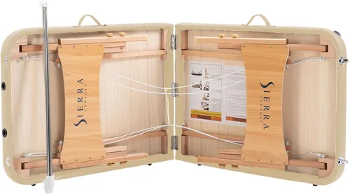 Vista 3 de Sierra Comfort Mesa de masaje portátil básica, SC-500 (beige)