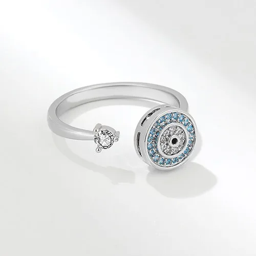 Vista 72 de Anillo de plata de ley 925, minimalista, ajustable, hecho a mano, para mujeres y niñas