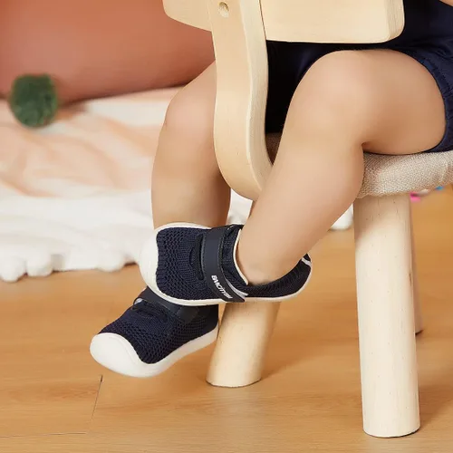 Vista 4 de BMCiTYBM Zapatos para caminar de malla transpirable para bebés, niños y niñas, ligeros, antideslizantes, para primeros pasos, 6, 9, 12, 18, 24 meses