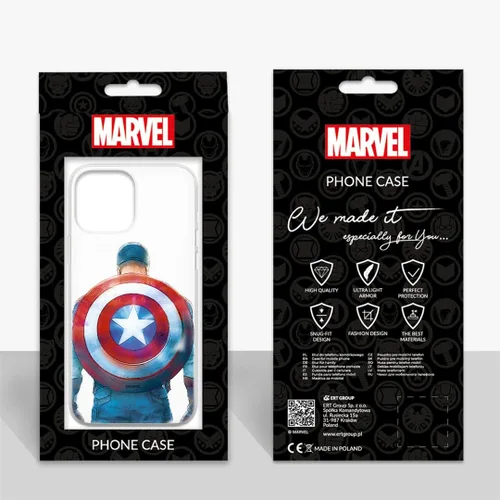 Vista 2 de ERT GROUP Funda para Xiaomi REDMI Note 10/10S Original y Oficialmente Licenciada Marvel Patrón Capitán América 002 adaptado de manera óptima a