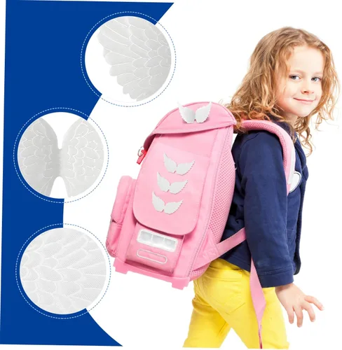 Vista 9 de NUOBESTY 12PCS alas de ángel alas de tela parches para bricolaje manualidades accesorios para el cabello - blanco
