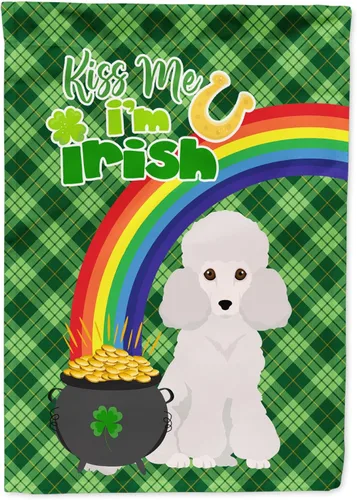 Vista 84 de Caroline's Treasures WDK4731GF - Bandera decorativa para jardín del día de San Patricio, color negro y tostado, Airedale Terrier, para jardín