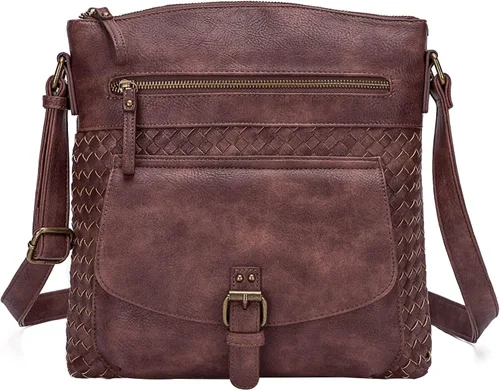 Vista 11 de KouLi Buir Monederos cruzados para mujer, bolsos de hombro de piel sintética, bolso bandolera Crossboby, medianos y múltiples bolsillos..