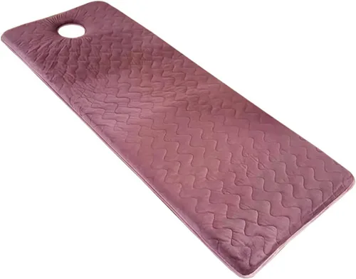 Vista 11 de Cubrecolchón de espuma para mesa de masaje, acolchado de cama de pestañas, acolchado de cama de spa de 1.2 pulgadas de grosor, con cabeza Gris R
