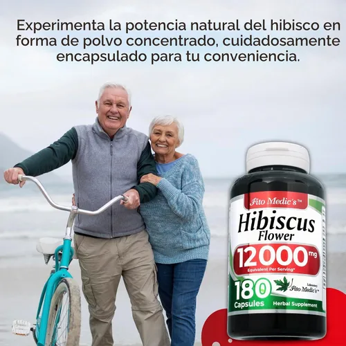 Vista 3 de FITO MEDIC'S Laboratorio Hibisco Flor de Jamaica 180 Cápsulas