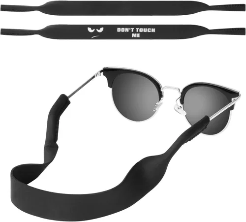 Vista 19 de MoKo Retenedor de lentes de neopreno (paquete de 2) de ajuste universal, retenedor de lentes de sol deportivos sin cola, correa de gafas de sol