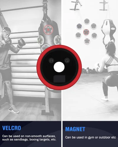 Vista 4 de Luces de entrenamiento de agilidad de velocidad, juegos de luces de reacción 4+1 para fútbol, boxeo, fitness, equipo de entrenamiento deportivo