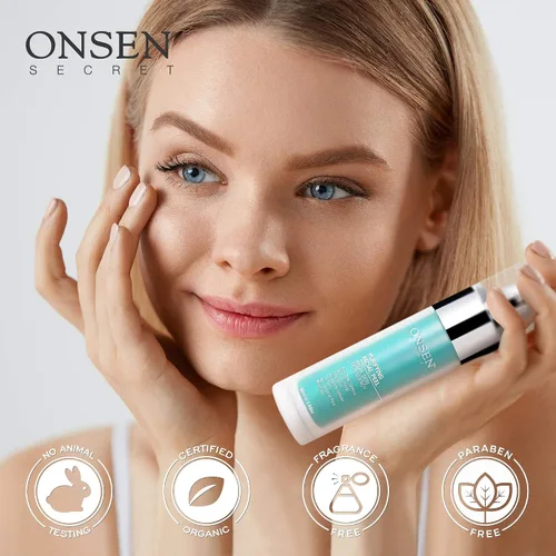 Vista 7 de Onsen Secret Gel exfoliante exfoliante – Exfoliante facial suave diario, removedor de manchas oscuras, exfoliante facial orgánico para pieles