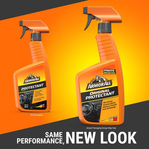 Vista 7 de Protector original Armor All (800 ml) Car cleaning spray, dashboard cleaner for car interior safe on vinyl, rubber, plastic; apply with cloth, not