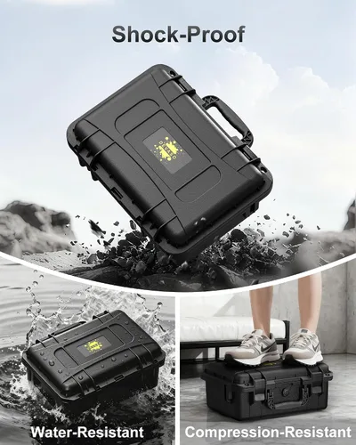 Vista 3 de DEVASO Carrying Case for Nintendo Switch/Switch OLED, Professional Deluxe Waterproof Travel Case Soft Lining Hard Case for Nintendo Switch OLED