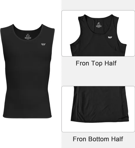Vista 4 de Lo.gas Camiseta de ciclismo sin mangas para hombre, capa base de ciclismo transpirable y ligera con bolsillo trasero chaleco deportivo