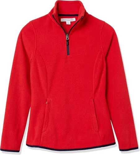Vista 5 de Tienda Essentials Women's Classic-Fit Long-Sleeve Quarter-Zip Polar Fleece Pullover Jacket (Available in Plus Size)
