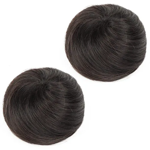 Vista 17 de 2 extensiones de moño de cabello, accesorio de peluca, extensiones de cabello rizado y ondulado, extensiones de cabello recogido, extensión de moño