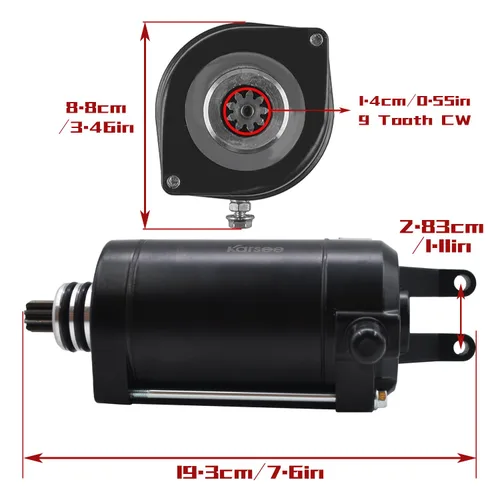 Vista 6 de KARSEE Motor de arranque 420893830 repuesto para Sea-Doo Spark 2 Ace 900 Spark TRIXX GTI/GTR/GTS 90 Ace 900 para Can-Am Maverick X3 Turbo/Max