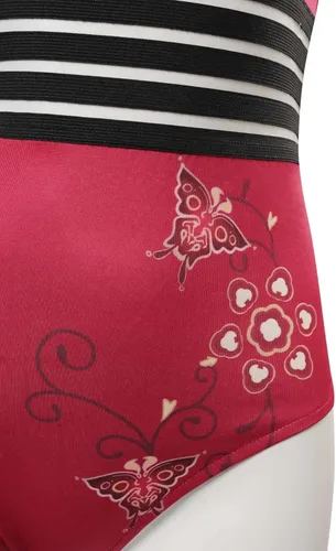 Vista 6 de IOONCHI Ada Wong - Disfraz de cosplay de una pieza, traje de baño RE4 Remake frontal cruzado para mujer