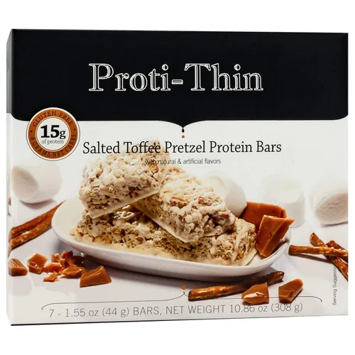 Vista 12 de Proti-Thin Fluffy Nutter Barras de proteína, 0.51 onzas de proteína, bajas en calorías, muy bajas en carbohidratos (VLC), bajas en grasas, barra