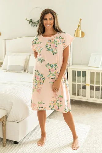 Vista 5 de Baby Be Mine Conjunto de mamá y bebé vestido de hospital de maternidad a juego para trabajo y parto Gownie para maternidad bolsa de hospital