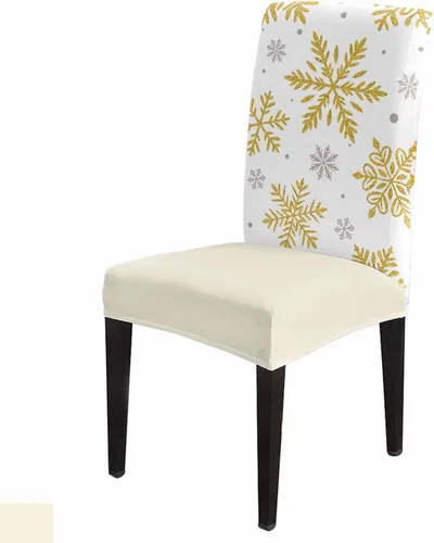 Vista 10 de Funda para silla de comedor, diseño de árbol de Navidad, leopardo, rojo, verde, negro, blanco, copos de nieve, protector para silla de invierno