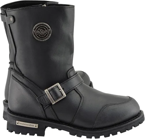 Vista 9 de Milwaukee Leather MBM9090 - Botas de motocicleta para hombre, de 9 pulgadas, con protector de palanca de cambios