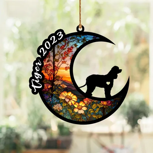 Vista 107 de Atrapasoles conmemorativo para perros, regalo de condolencia de perro de la pérdida del bulldog americano, regalos conmemorativos para los amantes