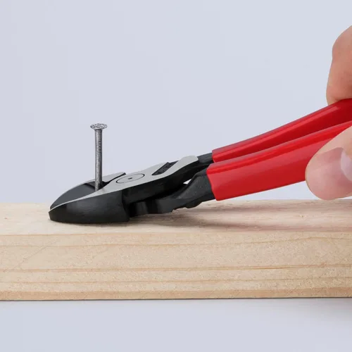 Vista 5 de KNIPEX Tools 00 20 08 US1 - Juego de herramientas de 3 piezas de alicates de nariz larga, diagonal y alicates de cocodrilo, color rojo