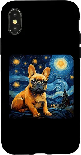 Vista 5 de Van Gogh Dog French Bulldog Case for iPhone 17
