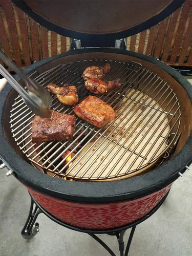 Vista 6 de Sistema de cocción Only Fire apto para Big Green Egg grande, Kamado Joe Classic, Large Grill Dome y otras parrillas Kamado