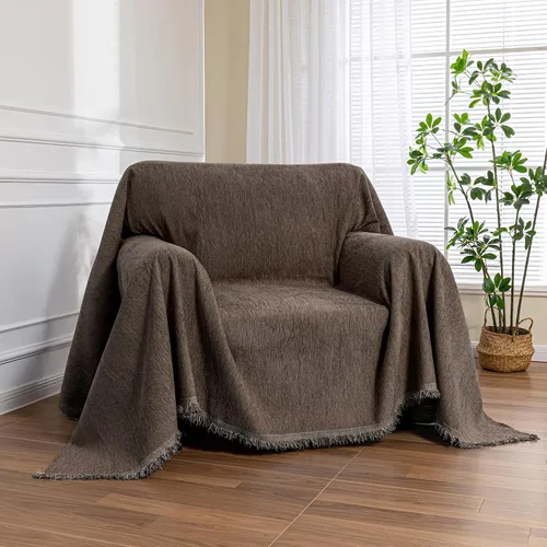 Vista 12 de MEETSKY Funda para Sofá Funda de Sofá Lavable Funda para Sofá de Dos Plazas Fundas Individuales de Chenilla para Sofá Sala de Estar Perros Protector