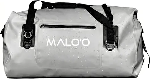 Vista 13 de Malo’o Bolsa de lona impermeable seca, Bolsa de equipo resistente de cubierta enrollable impermeable con correas para el hombro y bucles Molle