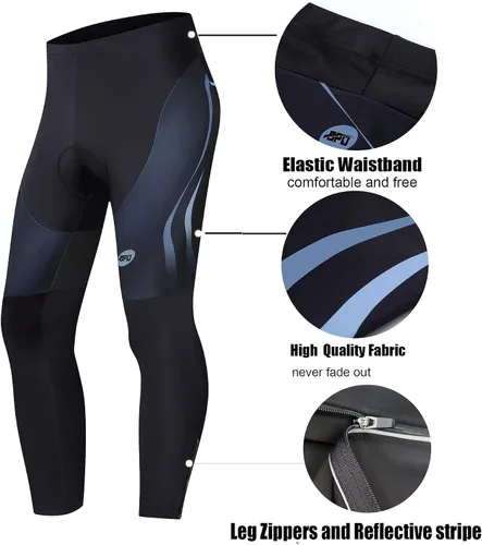 Vista 2 de sponeed - Mallas de ciclismo para hombre, acolchadas, 4D, para ciclismo de carretera