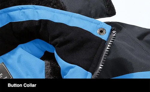 Vista 4 de MAGCOMSEN - Chaqueta de invierno para hombre, impermeable, abrigada, con forro polar y múltiples bolsillos