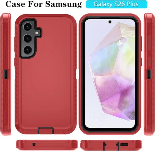 Vista 17 de ONOLA Funda compatible con Samsung Galaxy S24 Ultra con protector de pantalla HD, resistente a los golpes y a las caídas, funda de 3 capas