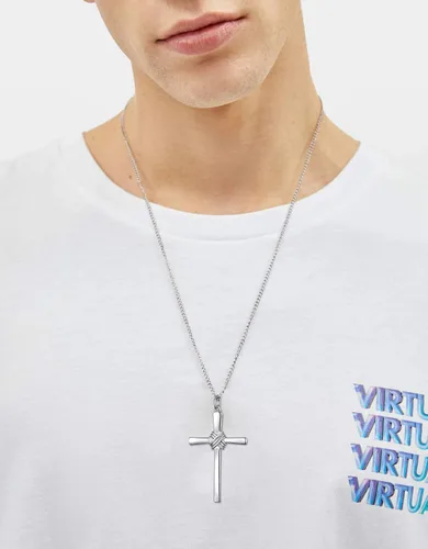 Vista 4 de Easter Gifts Women Mens Cross Necklace 925 Sterling Silver Unisex Crufix Necklaces for Boys Girls with Strong 24 Inches Long Chain Jewelry