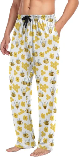 Vista 5 de Chickens Rooster Pajama Pants Mens Lounge Pants Super Soft Men Pajama Bottoms with Drawstring Pockets
