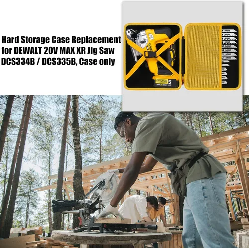 Vista 3 de khanka Funda para sierra caladora DEWALT 20V MAX XR DCS334B/DCS335B, solo funda