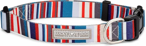 Vista 27 de Lucky Love Dog - Collar de perro ajustable con hebilla de fácil clic para los pequeños, duradero y cómodo para perros machos y hembras, collar