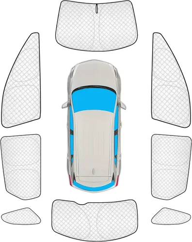 Vista 129 de KMF 6 piezas de parasoles gruesos para Mazda 3 Hatchback (No Sedán) 2014-2018 Accesorios, parasoles completos para parabrisas y ventanas de coche