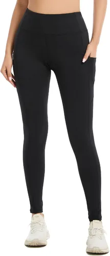Vista 6 de adorence Leggings para mujer con bolsillos (cintura alta, elásticos y opacos), pantalones de yoga, leggings de entrenamiento para mujer