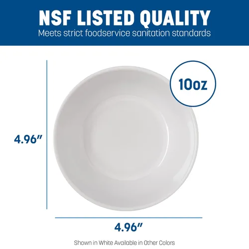 Vista 4 de Carlisle FoodService Products Dallas Ware - Cuenco de plástico reutilizable para bufés, hogar y restaurantes, melamina, 10 onzas, marrón tostado