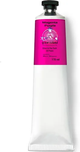 Vista 47 de Pintura al óleo profesional que brilla en la oscuridad Artista Pintura al óleo luminiscente fosforescente autoluminosa Glow Cubed