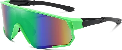 Vista 5 de WANWAN Gafas de sol deportivas de ciclismo para hombres y mujeres, estilo de los años 80, sombra de visera, béisbol, pesca, esquí, correr, golf