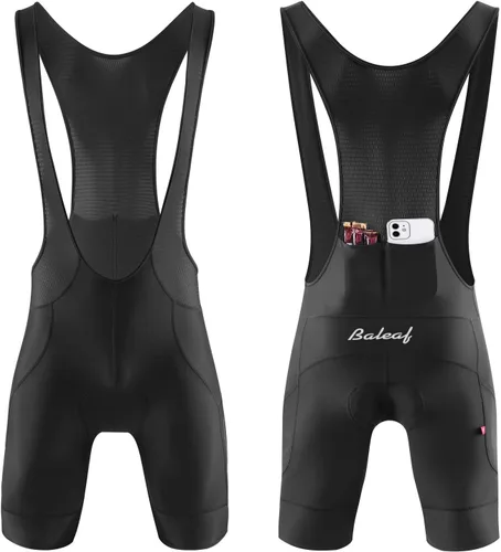 Vista 4 de baleaf Pantalones cortos de ciclismo para hombre, acolchado 4D, ciclismo de carretera, pantalones cortos de bicicleta, bolsillos de gel UPF50+